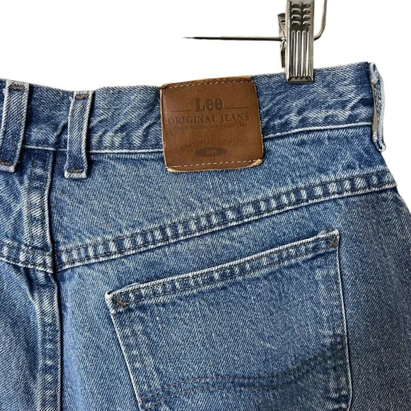 Lee Jeans Light Wash 90s Mom Fit Tapered Leg High Rise Waist 100% Cotton Plus 16 - Picture 5 of 8